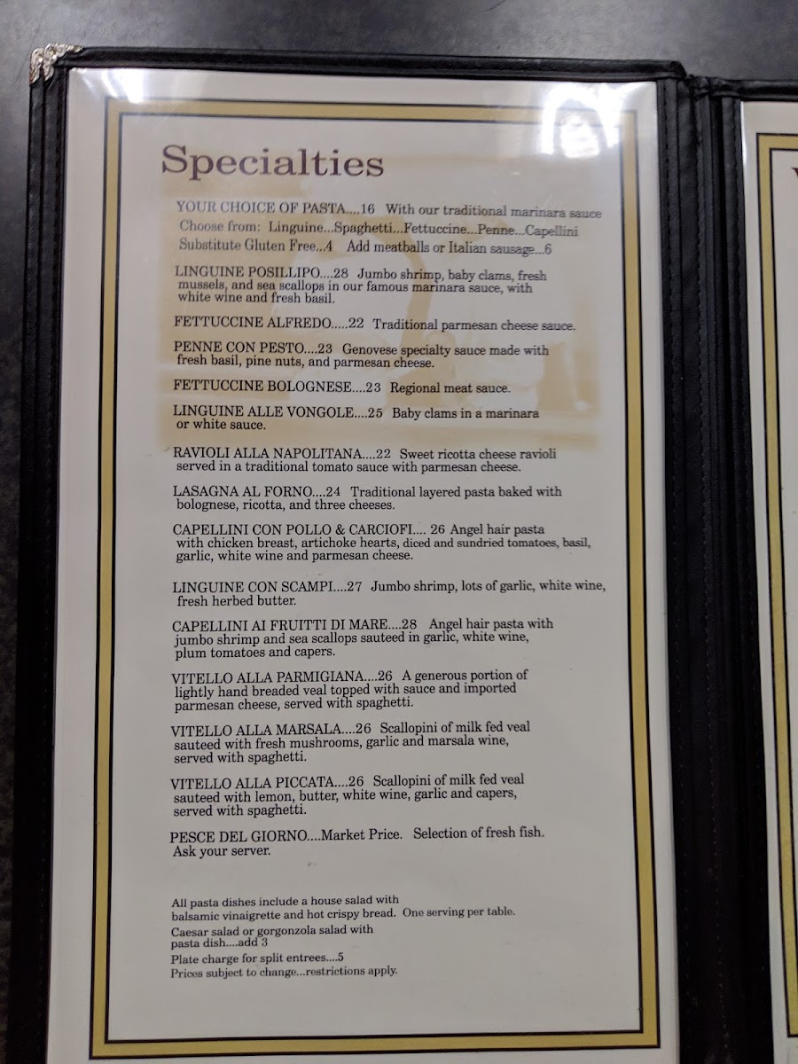 Menu Mancini's Brick Oven Pizzeria And Restaurant-1